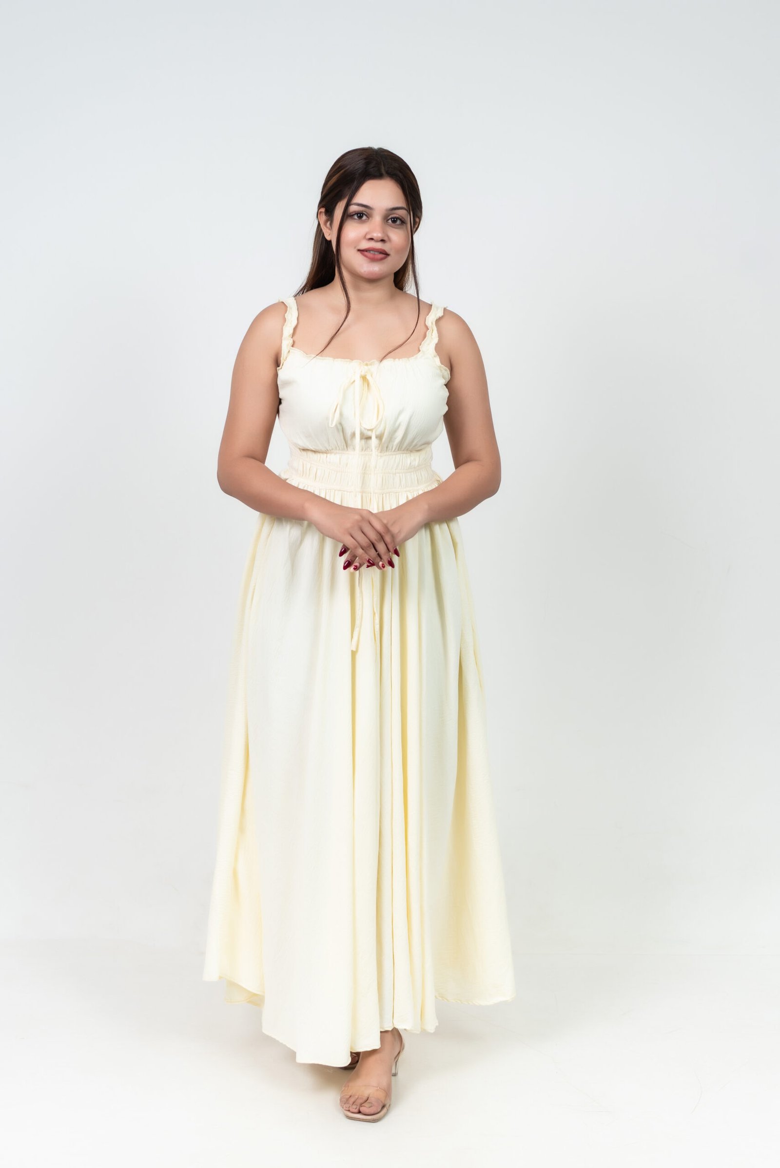 Vanilla Glow Maxi Dress