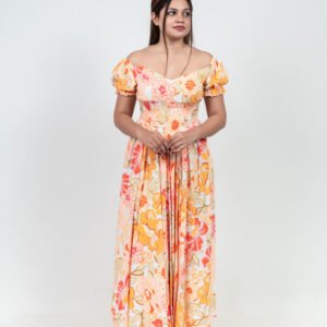 Sunset Bloom Maxi Dress
