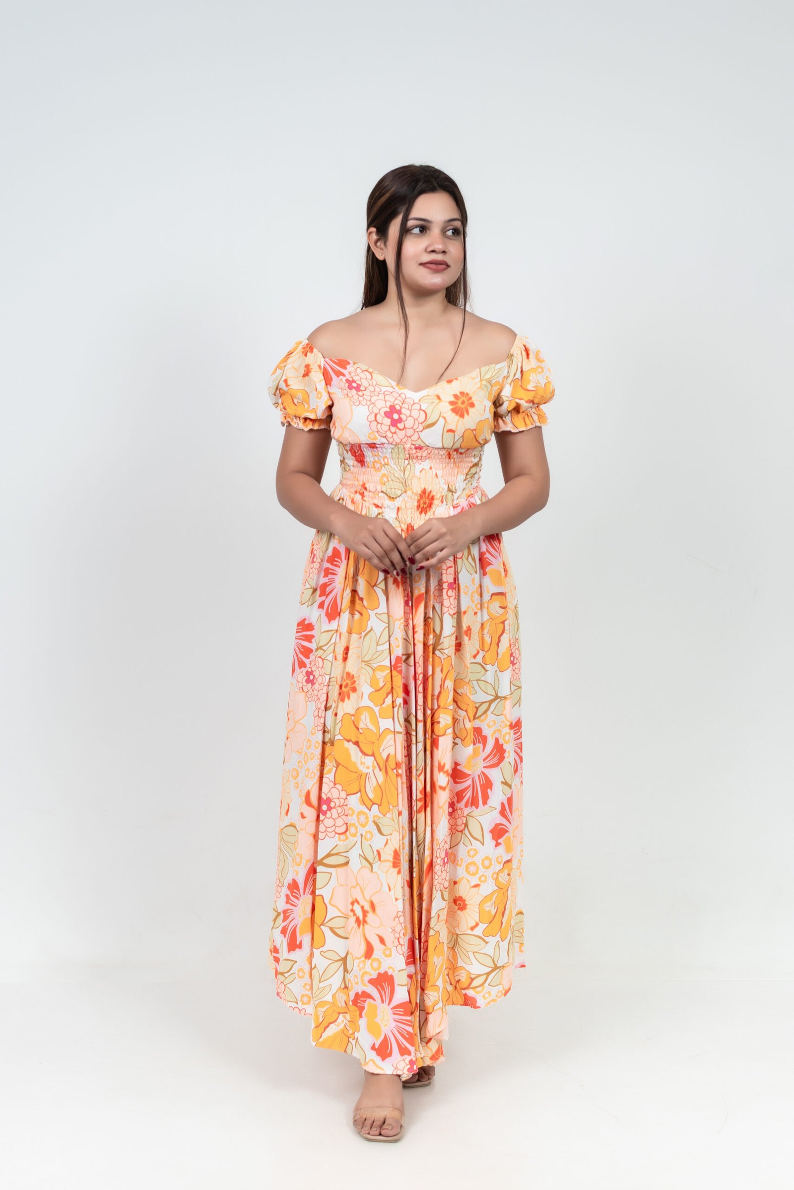 Sunset Bloom Maxi Dress