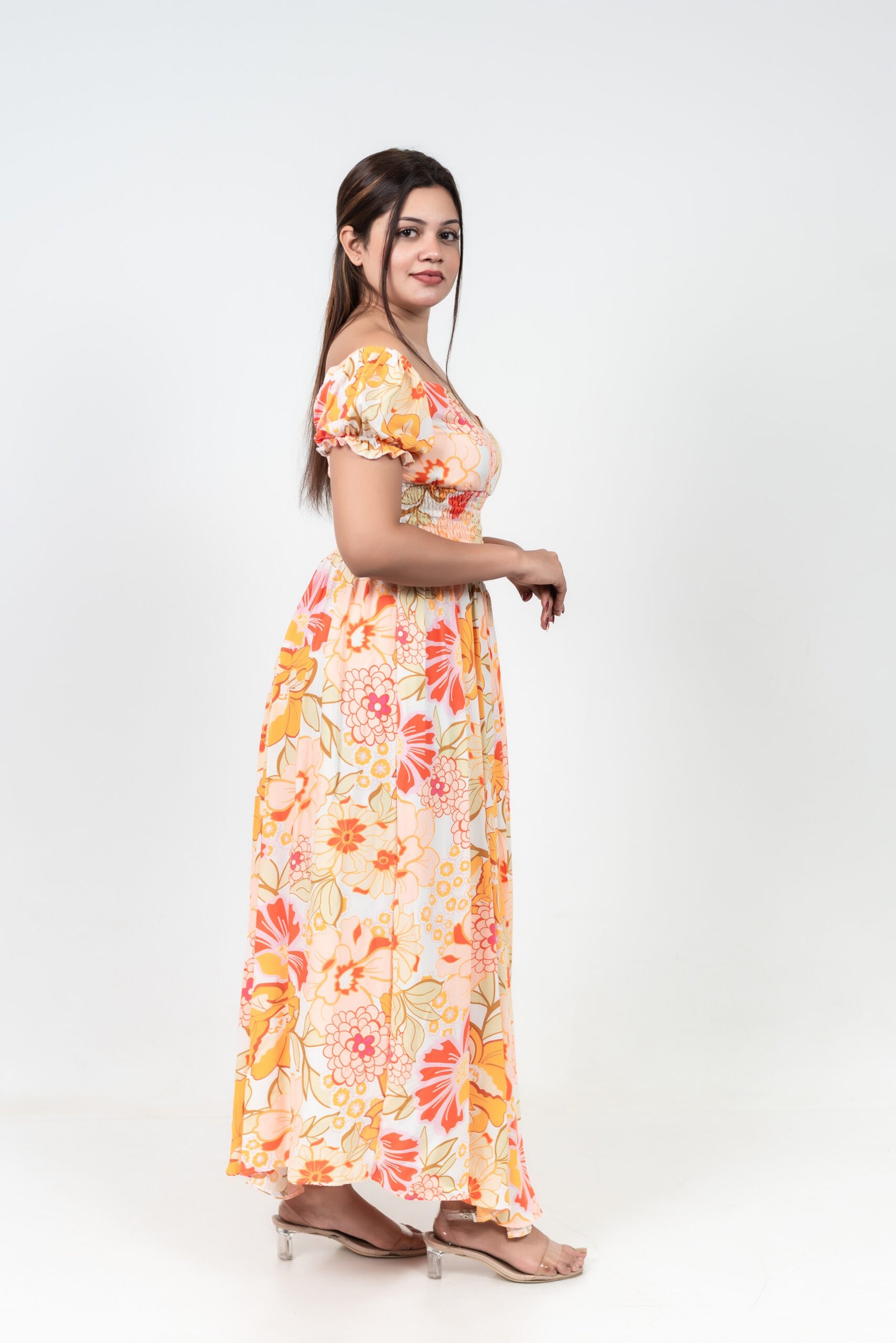 Sunset Bloom Maxi Dress