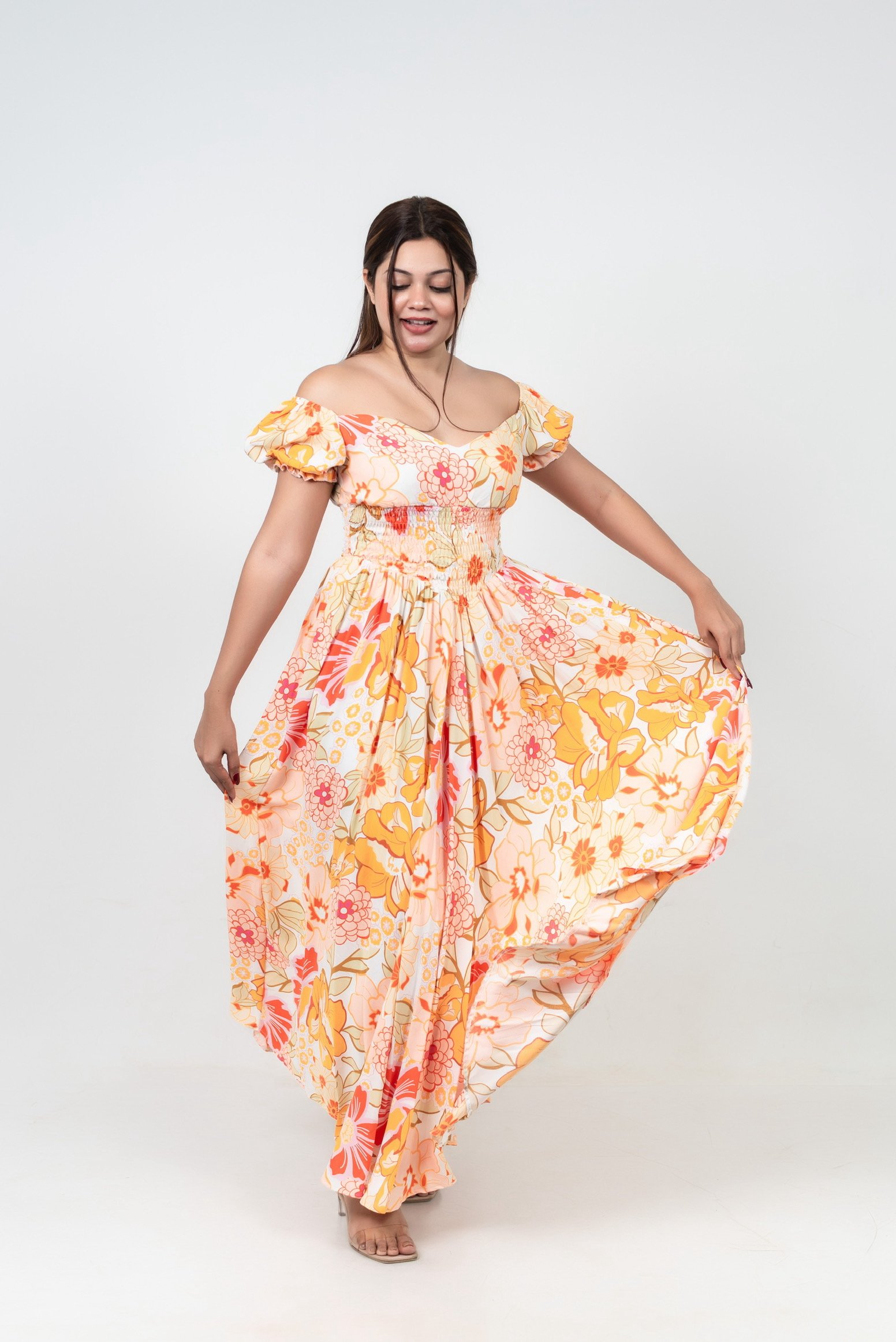 Sunset Bloom Maxi Dress